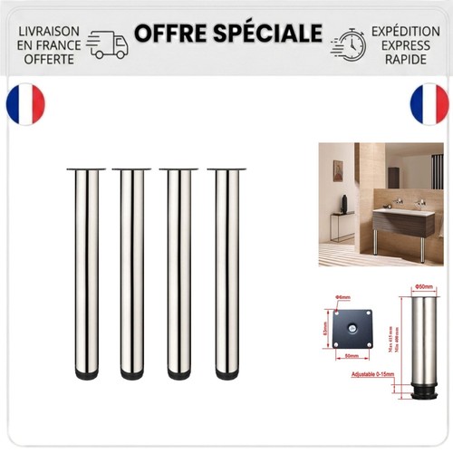 Pieds meubles réglables - pieds,