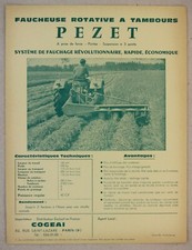 prospectus brochure COGEAI mower PEZET tractor tractor traktor prospectt
