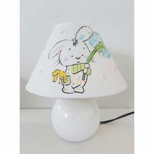 LAMPE DE CHEVET LAPIN FLEUR