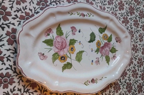 Grand plat ovale faïence - plat,