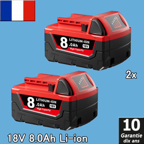 18v pour batterie - 2x,