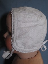Very nice antique cotton cap for old dolls old dolls Head31/32cm