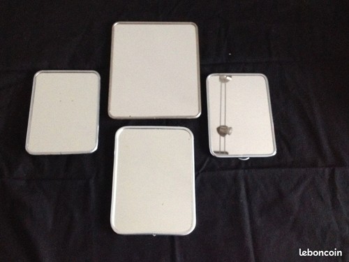 Lot ancien miroir - , barbier