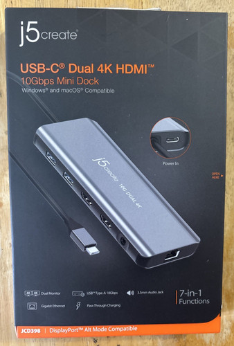 J5create usb dual hdmi - dual, 4k