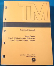John Deere 350C 350D 355D Tracteur Dozer Technique Service Réparation Manuel