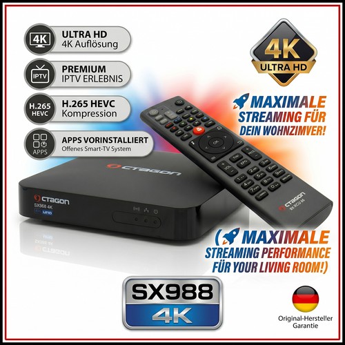 Octagon sx988 boîtier iptv - boîtier,