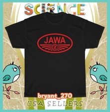 New Hot Tees Jawa Moto CZ Motorcycle Men's T-Shirts American Size Tees