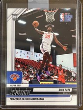 2025 Panini Instant NBA Summer #48 Dink Pate New York Knicks RC