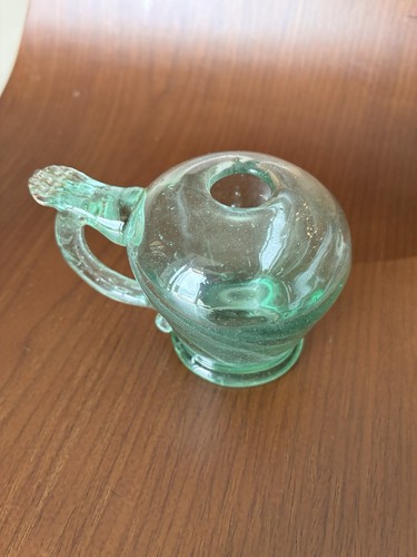 Lampe huile verre soufflé - à,