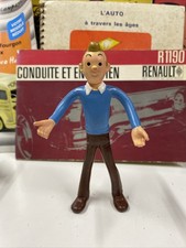 Figurine flexible 13 cm TINTIN Hergé BRABO 1979 Bon État
