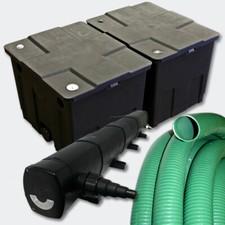 Kit de Filtration Bassin Filtre 60000l Stérilisateur UV 72W 5m Tuyau