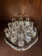 GEORGHUTTE GLASS FLAT HEATER 70s VINTAGE TABLEWARE