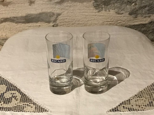 Duo verres tubes - , "ricard"