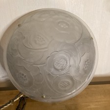 Vasque 1930 Verre Epais Fleurs