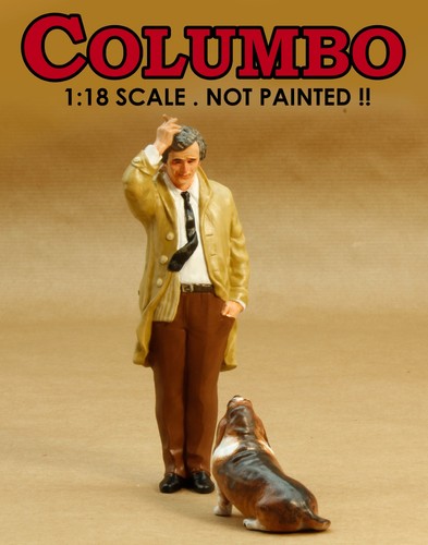Figure columbo and dog - 1:18,