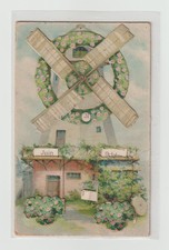 Système . Calendrier . Moulin à vent . CPA 6100