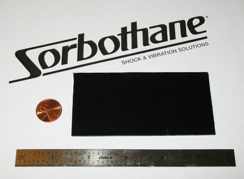 Sorbothane sheet 2x4x0 04in - sheet, 2x4x0.04in