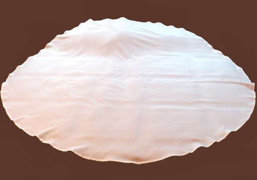Nappe ronde blanche polyester - ronde,