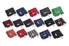 Scottish Men's Kilt Tartan Fly Plaid - 39 Tartans