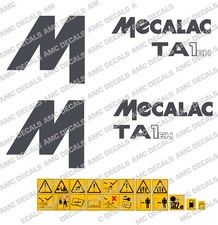 Autocollants De Décalques MECALAC TA1EH DUMPER