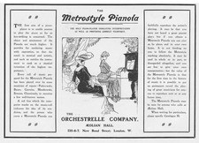 ORCHESTRELLE CO The Metrostyle Pianola - Antique Advertisement 1904