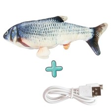 jeu Jouet Poisson Chat Chien Sautant Bouge Stimulant Interactif Réaliste USB
