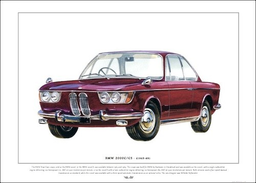 Bmw 2000c 2000cs fine art - 2000cs,