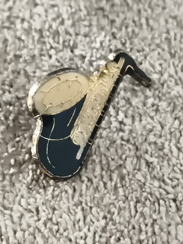 Pin vintage saxophone bleu - vintage,