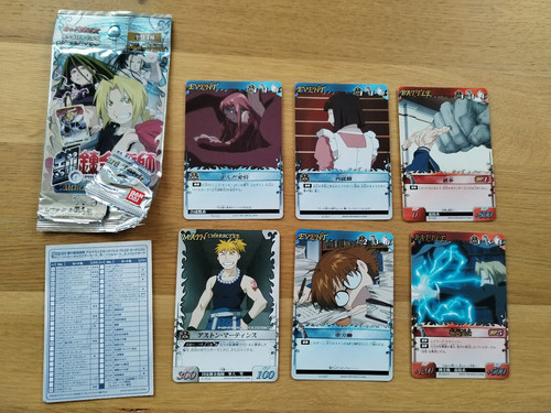 Cartes manga full metal - cartes,