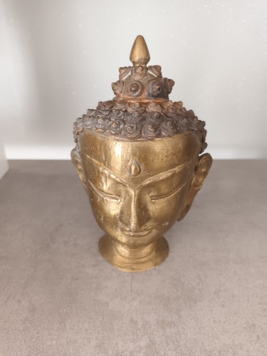 Statuette bouddha fonte - statuette,