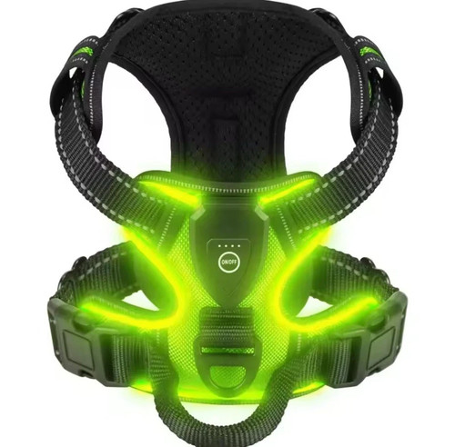 Harnais chien lumineux led - harnais,