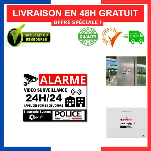 Autocollants alarme vidéo