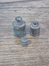 Lot De 3 Ancien Petit Poids