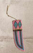 Housse de couteau indigène en