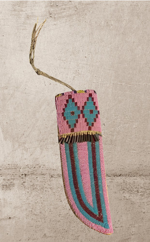 Housse couteau indigène en - de,
