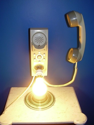Lampe telephone gris - lampe, (