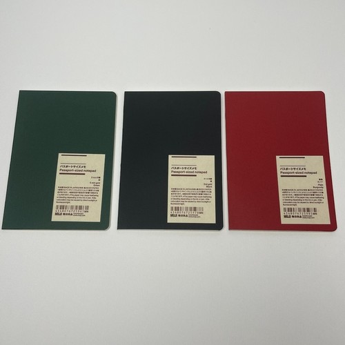 Muji passport size notepad - size,