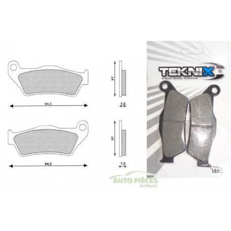 Plaquettes frein avant tcknix - plaquettes,