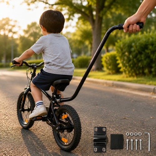 Barre poussée vélo - de, enfant