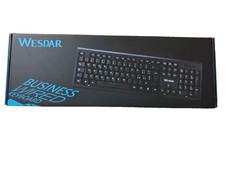 WESDAR MK508 Clavier Câblé USB 105 Touches Pour PC Ordinateur Windows Et Mac