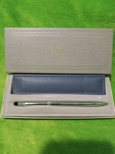 Stylo Bille Cross Ladies Pen w/sleeve Chrome Engraved Seashells Original Box US