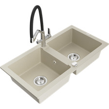 Évier en granit double bassin