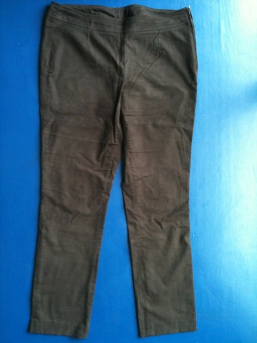 Pantalon peau pêche - pantalon, marron