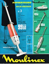 ADVERTISING ADVERTISING 035 1964 MOULINEX vacuum cleaners
