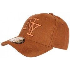 Casquette NY Daim Marron