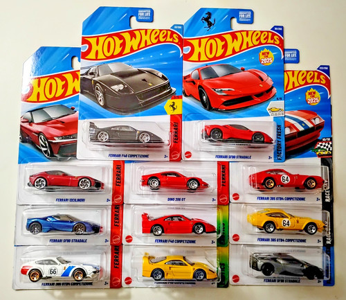 2025 hot wheels lot - 2025, ferrari