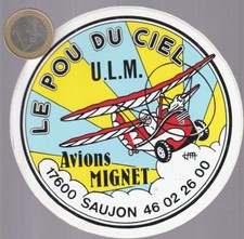 Autocollant. Aviation. ULM. LE