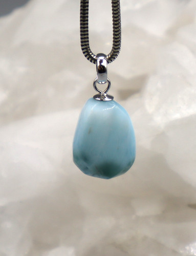 Pendentif larimar pierre - pendentif,