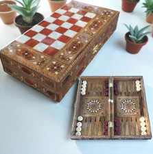 Jeu d'échecs Backgammon fait