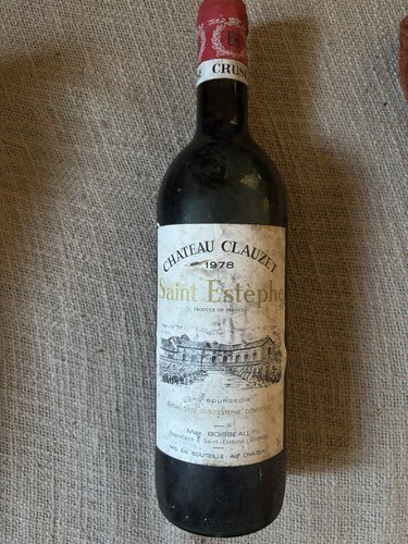Bouteille vin saint estephe - bouteille, de